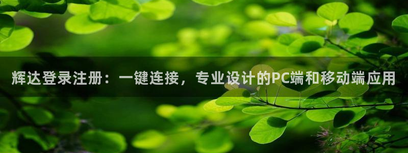 聚富宝是诈骗软件吗：辉达登录注册：一键连接，专业设计的PC端和移动端应用